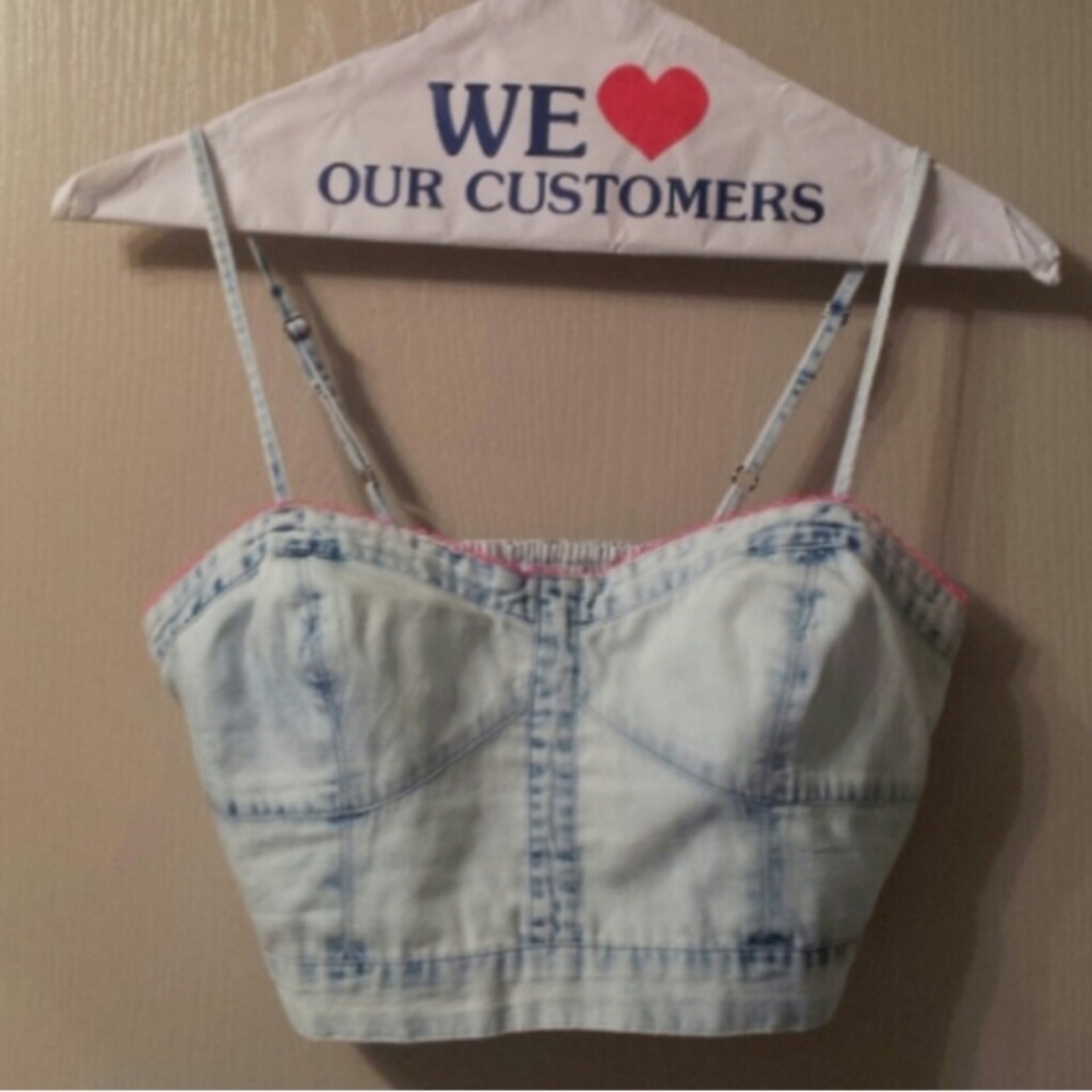 Chambray crop top